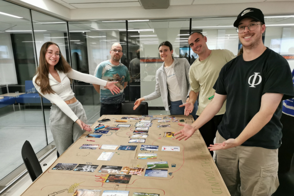 groupe d'étudiants Fresque du climat