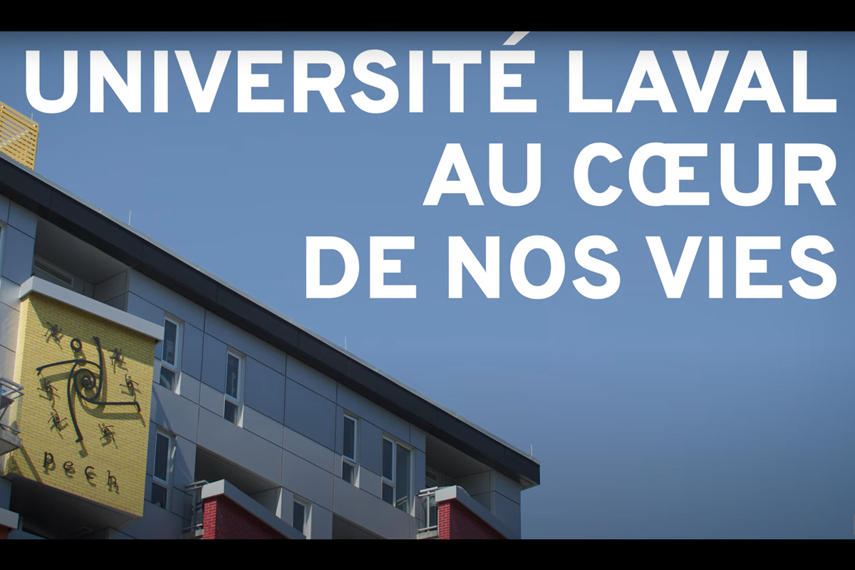 Screenshot of the video Université Laval au coeur de nos vies