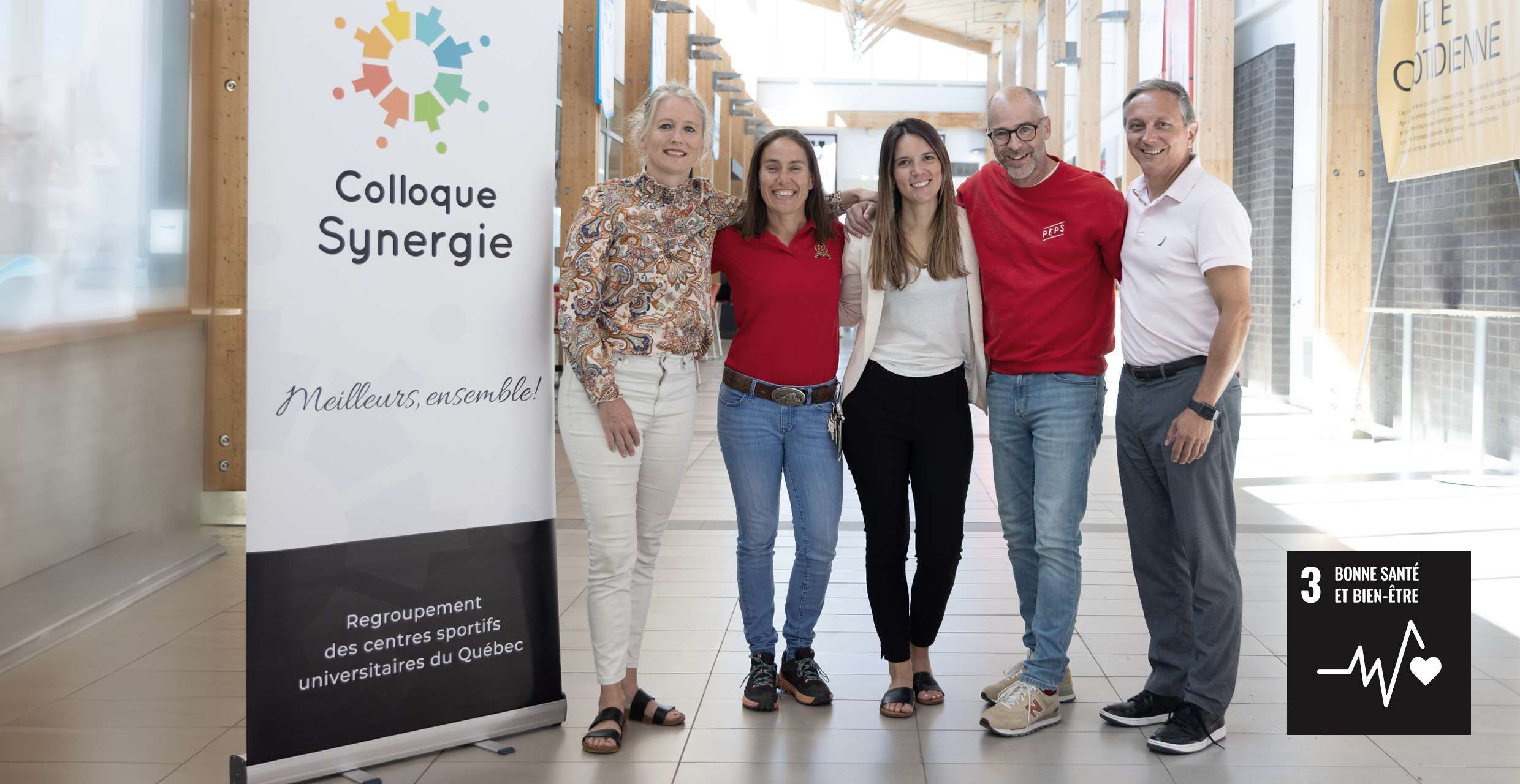 Julie Dionne, Catherine Moisan, Andréane Girard, Luc Lamontagne et Jean-Noël Corriveau.